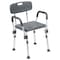 Flash Furniture 15" L, Plastic, Aluminum, Gray Quick Release Bath Chair DC-HY3523L-GRY-GG - alternate 5